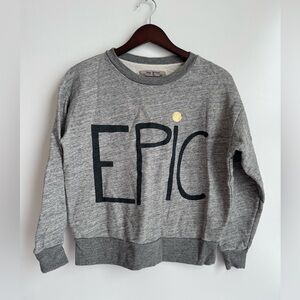 J. Crew X Hugo Guinness Epic Sweatshirt Womens XS‎ Gray Crewneck Casual Stretch